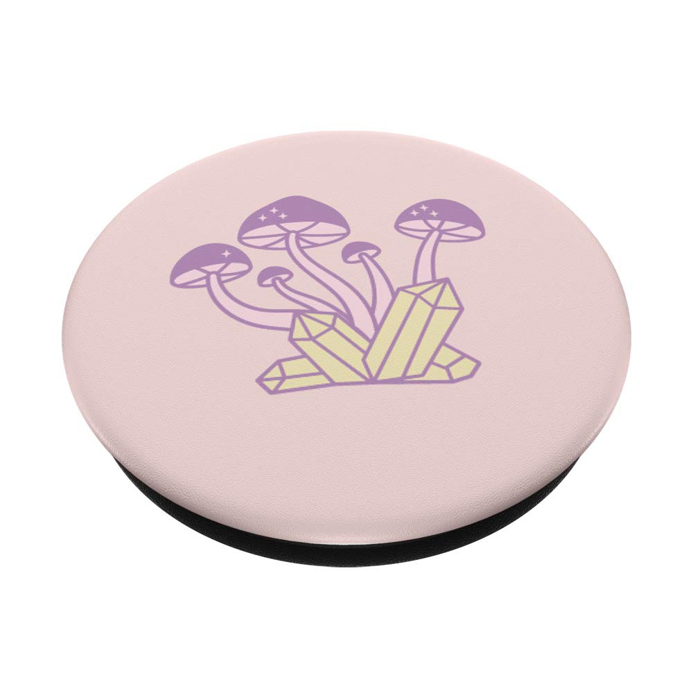 Cute Pastel Kawaii Mushroom PopSocket - Swappable Phone Grip for iPhone, Samsung & Tablets - Perfect for Everyday Use & Travel