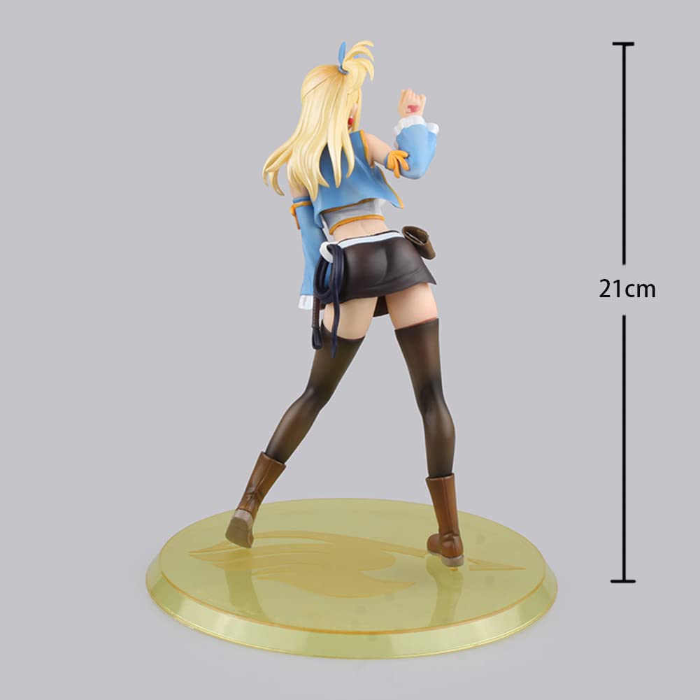 Fairy Tail Lucy & Natsu PVC Anime Figure Statue - Collectible Fairy Tail Merchandise, Desk Decor, Christmas Decoration for Anime Fans & Gift Ideas