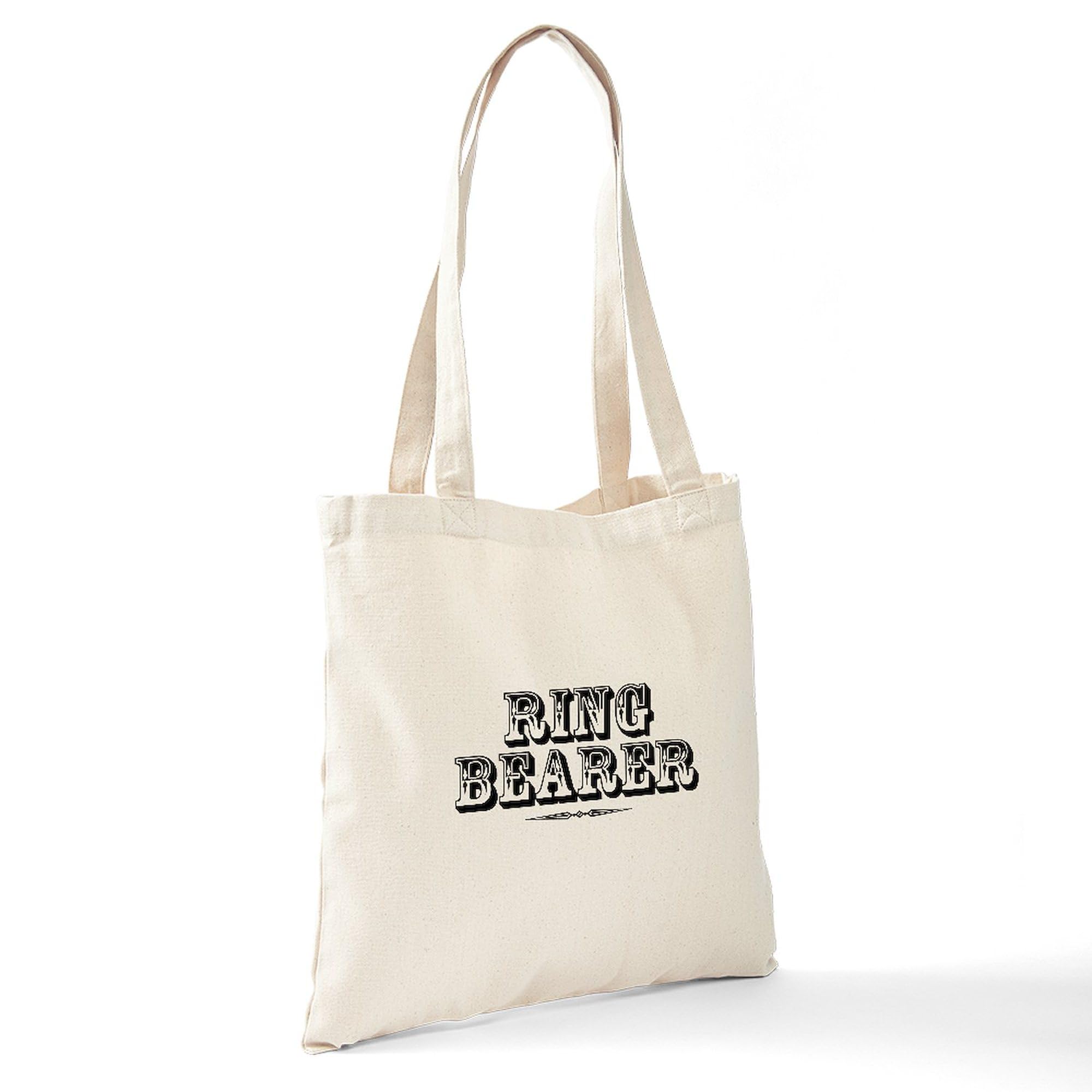 Ringbearer Old West Tote Bag - Natural Canvas Reusable Shopping Bag for Groceries, Beach & Daily Use | Eco-Friendly Cotton Tote with Western Design