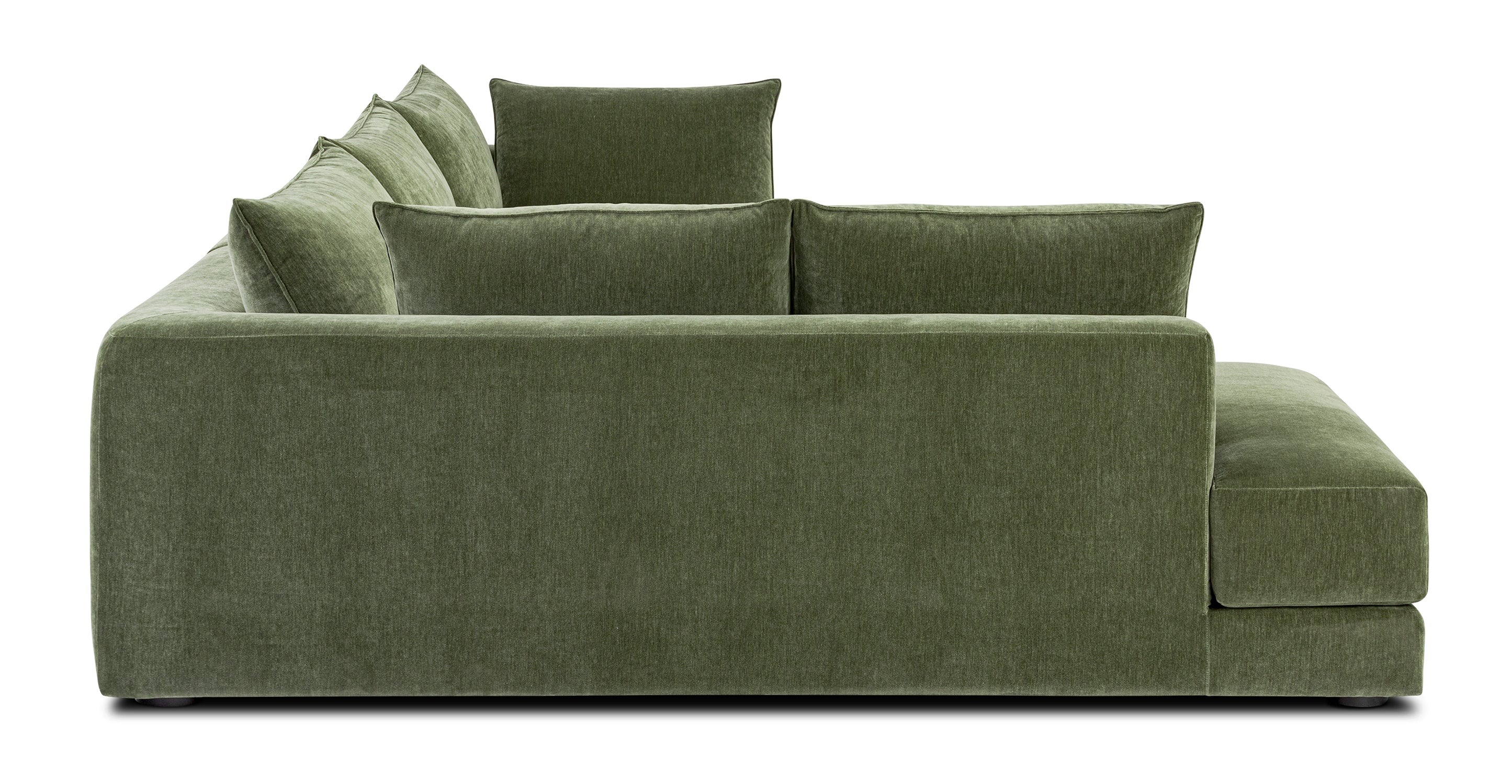 Stylish Marcel Left Facing Corner Sectional Sofa - Modern L-Shaped Couch for Living Room, Family Room & Small Spaces