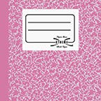 Composition Book Pink