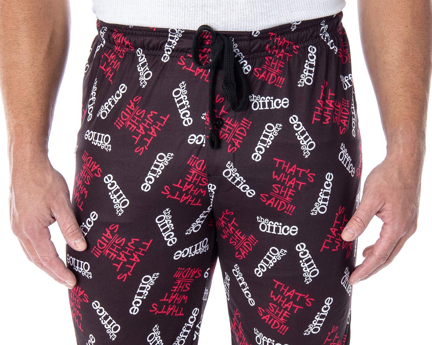 Men's 'That's What She Said' Funny Office Loungewear Sleep Pajama Pants - Comfortable Cotton Lounge Pants for Relaxing at Home, Watching TV & Sleep