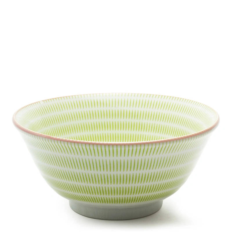 Miya Sen Colors 5.75 Inch Ceramic Bowl - Green | Durable & Stylish Kitchenware for Salads, Snacks & Home Decor