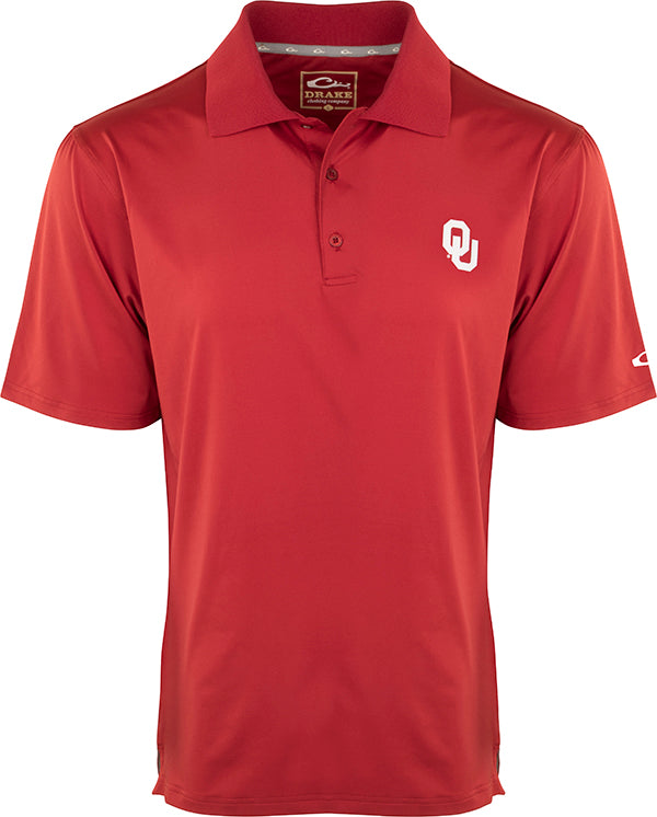 Oklahoma Performance Stretch Polo Shirt for Men - Moisture Wicking & Breathable Golf & Casual Wear - Perfect for Work, Golf, and Outdoor Activities