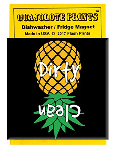 Funny Pineapple Dishwasher Magnet - Strong Clean/Dirty Sign for Dishwasher - Perfect for Kitchen Organization & Dishwashing Reminder