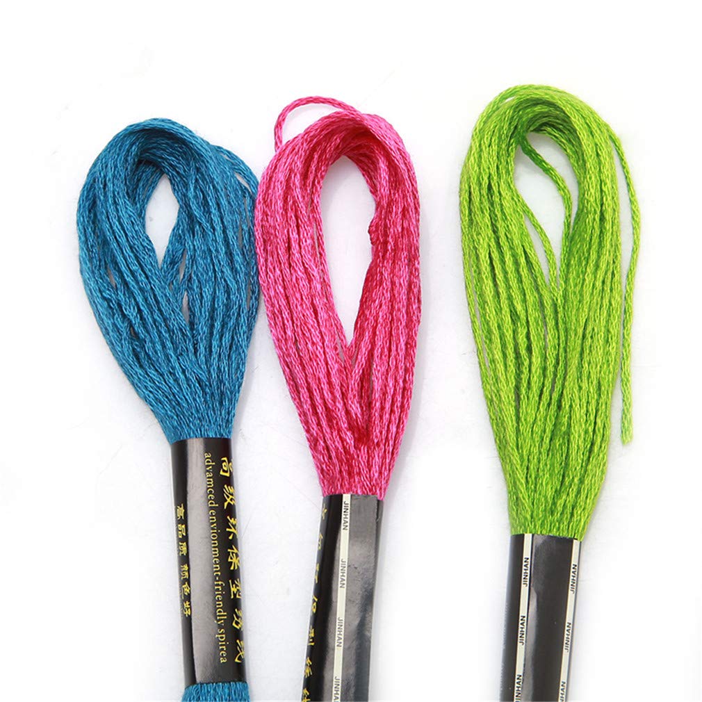 Timetries 50-Skein Colorful Embroidery Floss Set - Premium Cross Stitch Threads for Friendship Bracelets, DIY Crafts & Needlework Projects - Perfect for Scrapbooking, Sewing & Handmade Jewelry Making