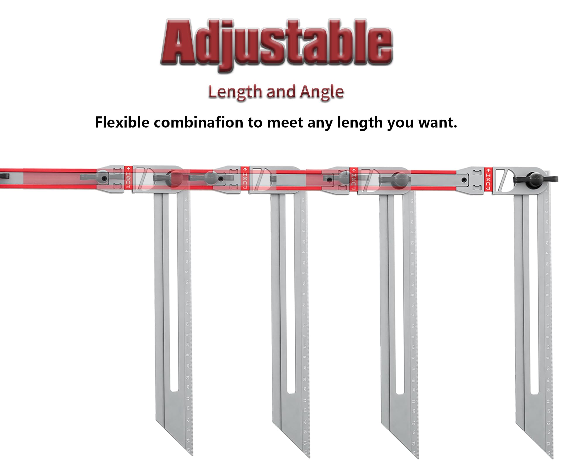 Adjustable Stair Tread Template Tool - Multi-Angle Stair Jig & Shelf Layout Guide for Precise Cutting | Perfect for DIY Staircase Renovation, Home Improvement Projects & Woodworking