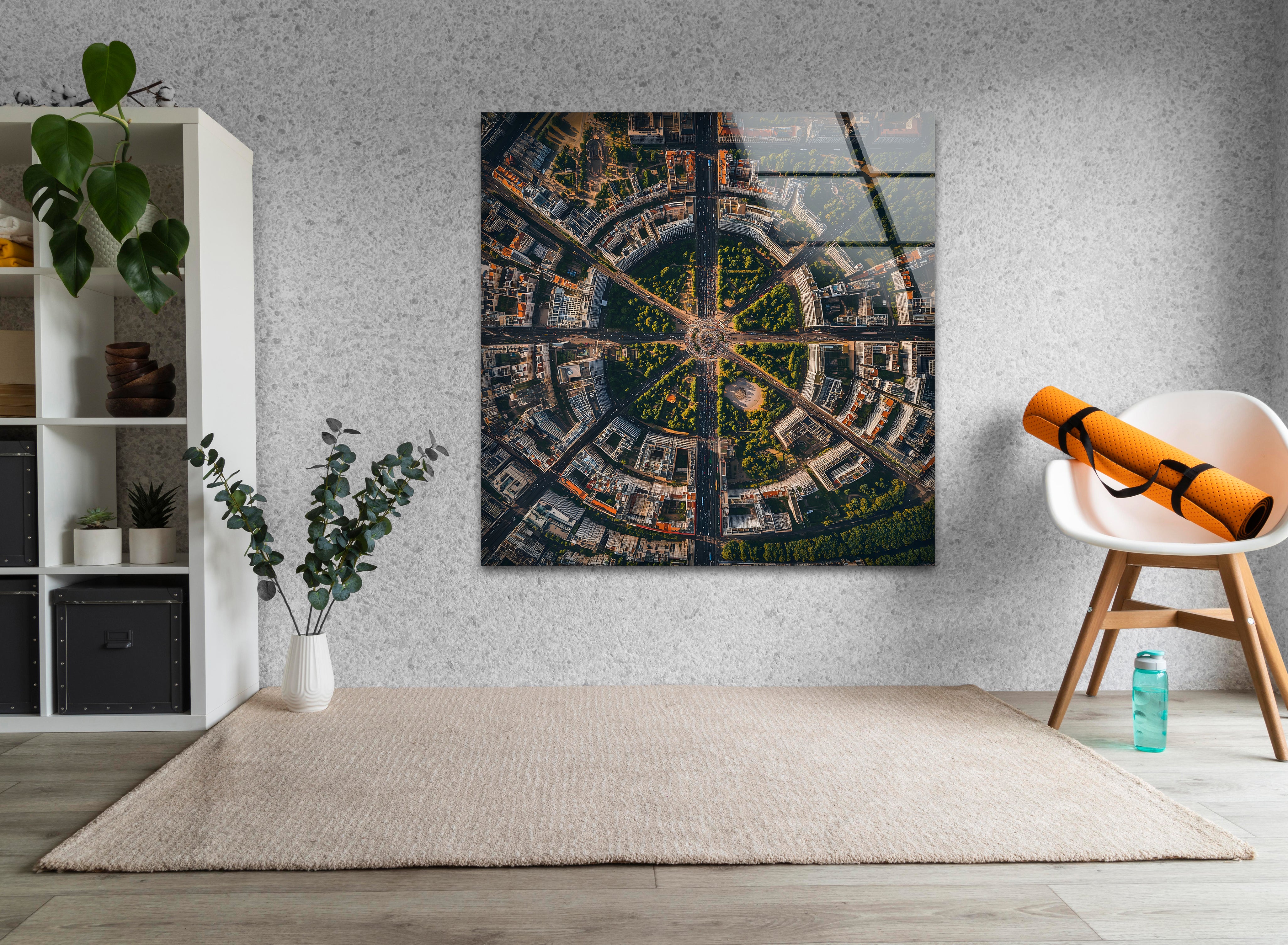 Berlin City Skyline Glass Wall Art - Modern Home & Office Decor - Perfect for Living Room, Bedroom, or Workspace