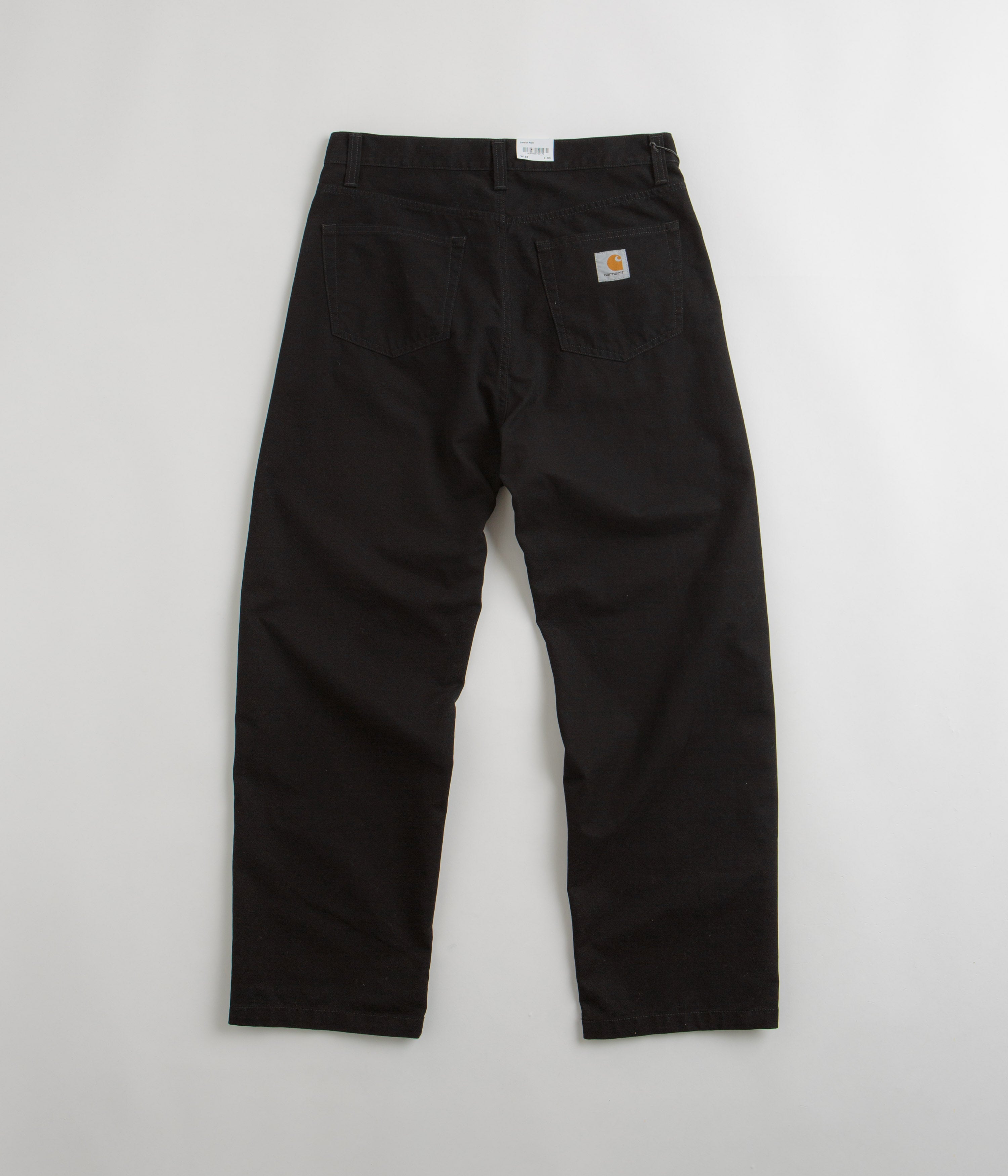 Carhartt Canvas Landon Pants - Durable Work Pants for Men, Black Rinsed | Ideal for Construction, Outdoor Work & Casual Wear