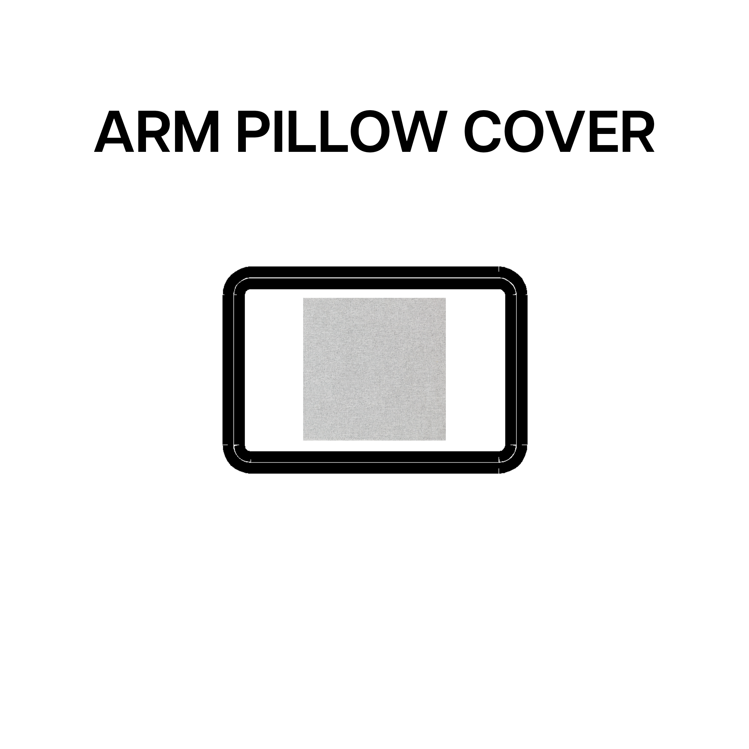 Premium Arm Pillow Cover - Soft & Breathable Mist BP 639 61 for Comfortable Arm Support - Perfect for Office Chairs, Couches, Beds, and Travel Use