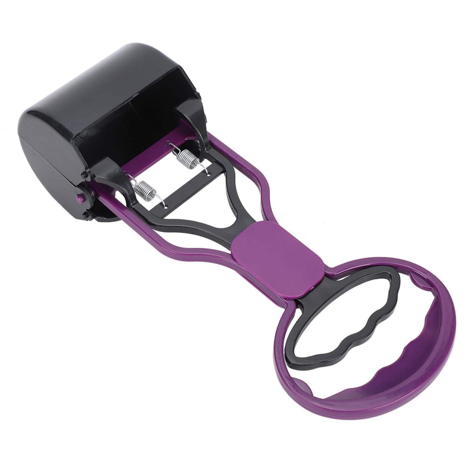 Dog Waste Scooper with Garbage Bags - Pet Pooper Scooper for Dogs & Cats - Durable Animal Waste Cleaning Tool for Grass & Yards - Purple (Perfect for Backyard, Park & Outdoor Cleanup)
