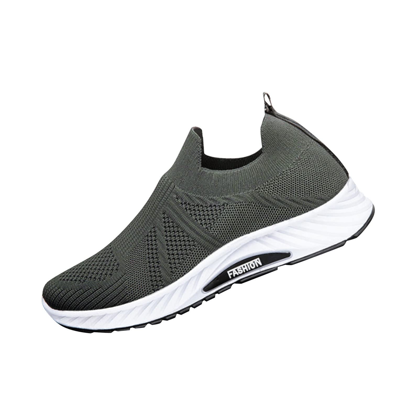 YSJZBS Men's Breathable Slip-On Wedge Sneakers - Comfortable Casual Outdoor Shoes for Walking, Travel & Daily Wear - Fashion Sneakers for Men (Style 996)