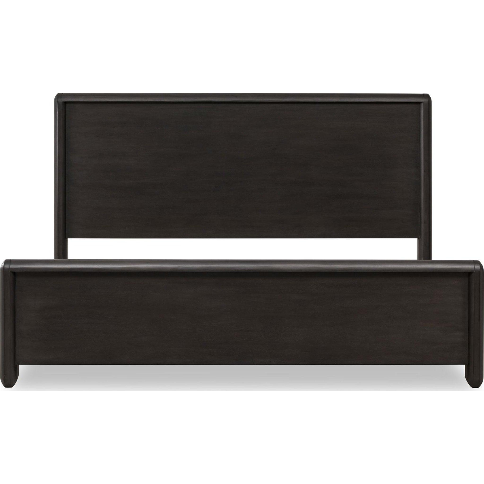 Xolani Acacia Wood Platform Bed Frame - Queen Size, Jaguar Brown Finish - Modern Minimalist Bedroom Furniture for Master Bedroom or Guest Room