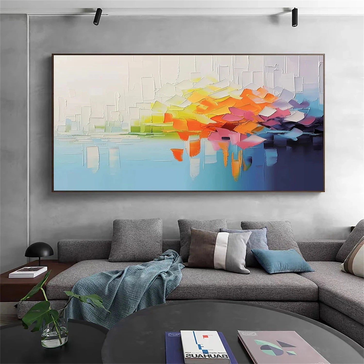 Abstract Painting #AB 301 - Modern Wall Art for Home & Office Decor - Perfect for Living Room, Bedroom, or Workspace