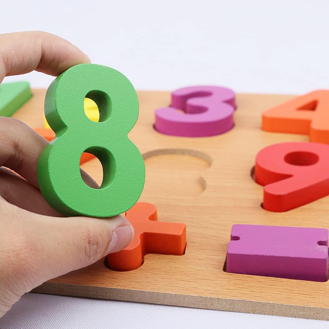 Wooden Alphabet and Number Puzzle Board - Educational Learning Toys for Kids | Early Childhood ABC & 123 Puzzle Game | Montessori Toddler Learning Tool for Preschool & Homeschooling (Perfect for Classroom, Playroom & Gift Giving)