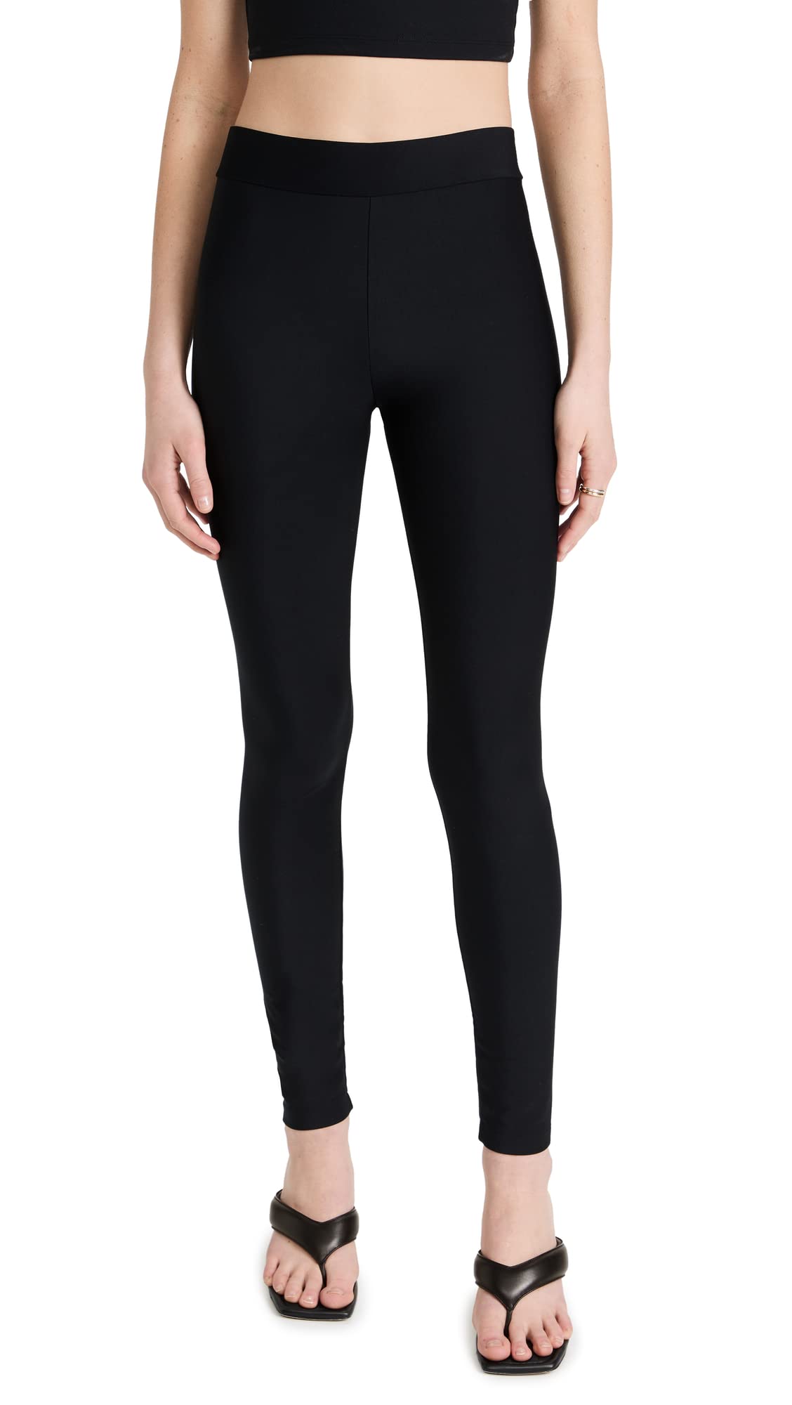 Wolford Women's Scuba Leggings - High Waist Yoga Pants for Workout, Running & Lounge - Comfortable Stretchy Tummy Control Activewear
