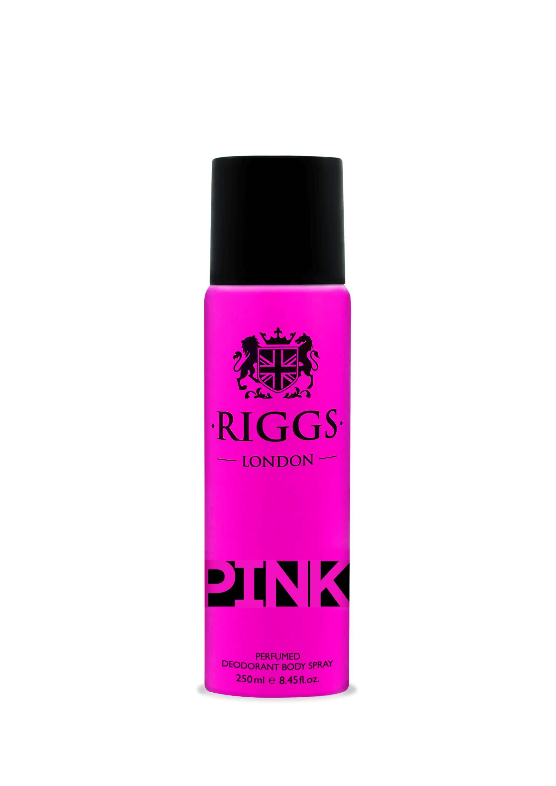 RIGGS LONDON Perfumed Deodorant Body Spray for Women - Floral Scent, Pink Fragrance, 250ml | Long-Lasting Freshness for Daily Use, Gym & Office