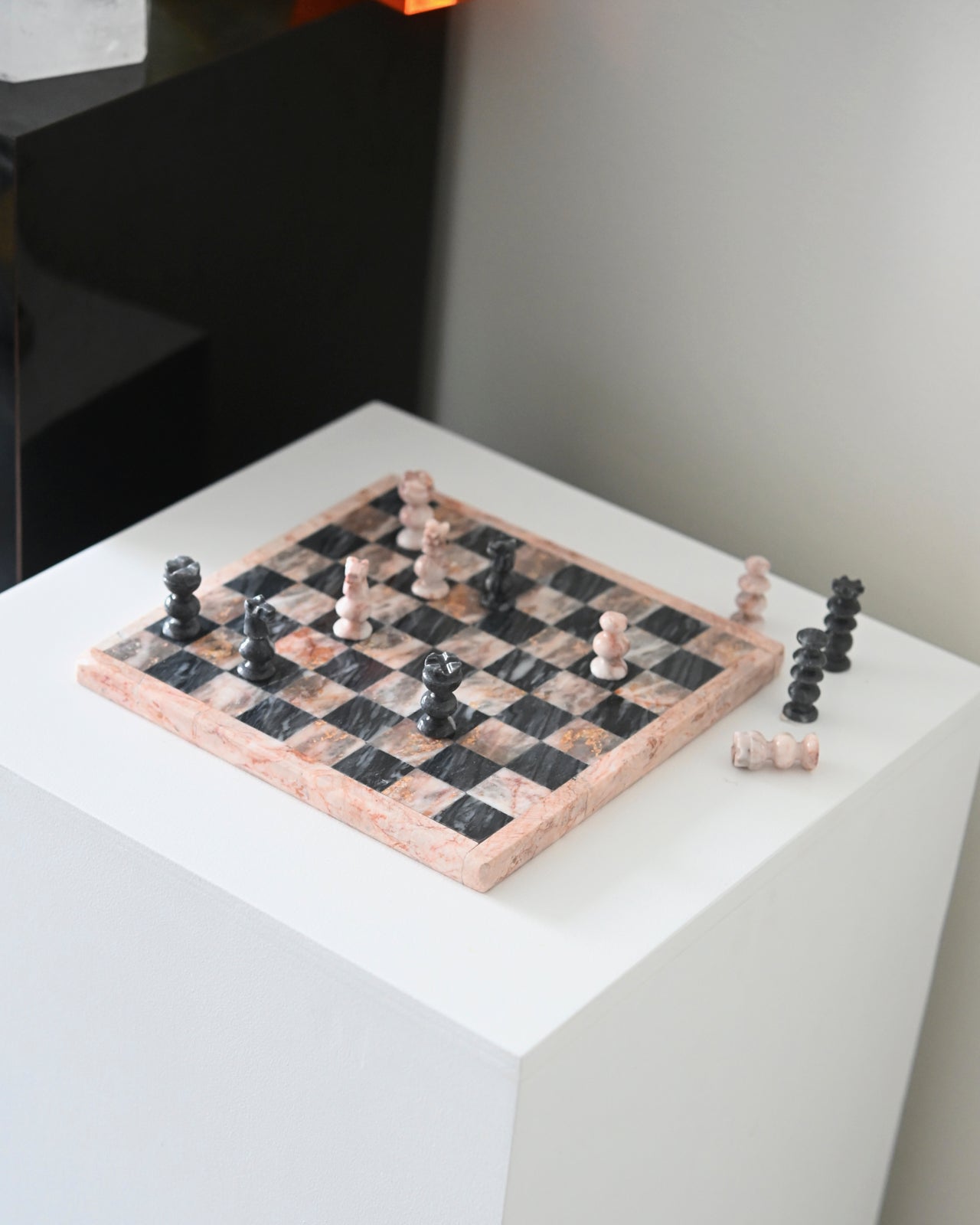 Premium Onyx & Marble Chess Set - Handcrafted Luxury Board Game for Adults & Collectors - Perfect for Home Decor, Gifts, and Strategy Game Lovers