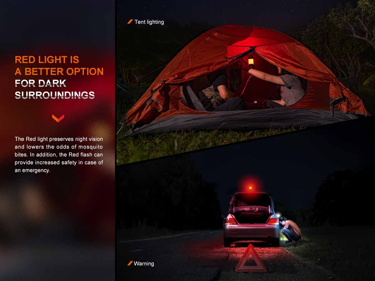 Fenix CL26R PRO Rechargeable Camping Lantern - 400 Lumens, USB-C, IP66 Waterproof, Perfect for Outdoor Adventures, Hiking, Emergency & Power Outages