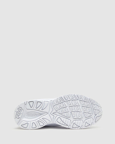 FILA KIDS GRADUATE HOOK & LOOP WHITE SNEAKERS - Comfortable Athletic Shoes for Boys & Girls - Perfect for School, Play & Everyday Wear