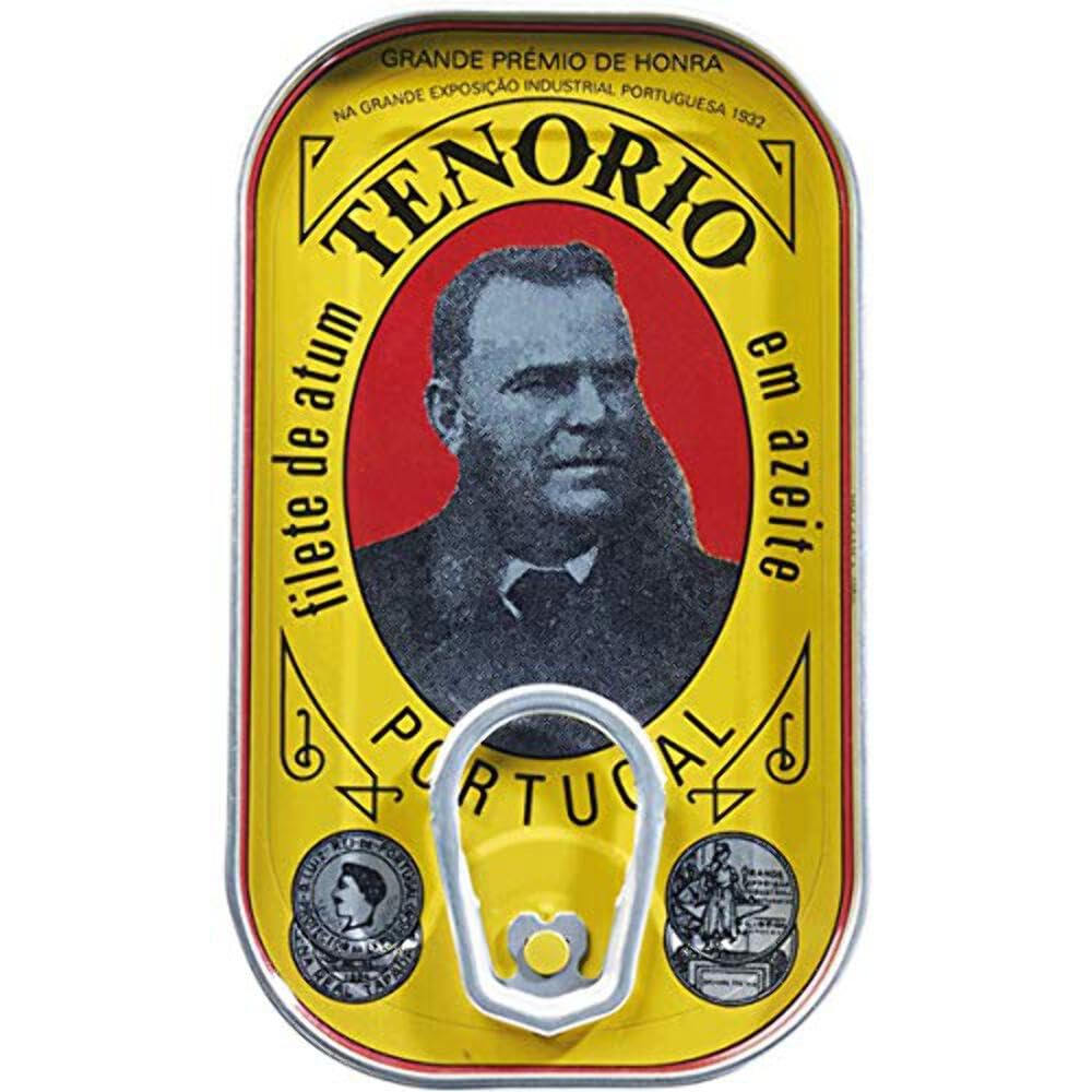 Premium Portugal Tenório Tuna Fillet in Pure Olive Oil - 120g Can, Wild Caught, High Protein, Keto & Paleo Friendly - Perfect for Salads, Sandwiches, and Healthy Snacks