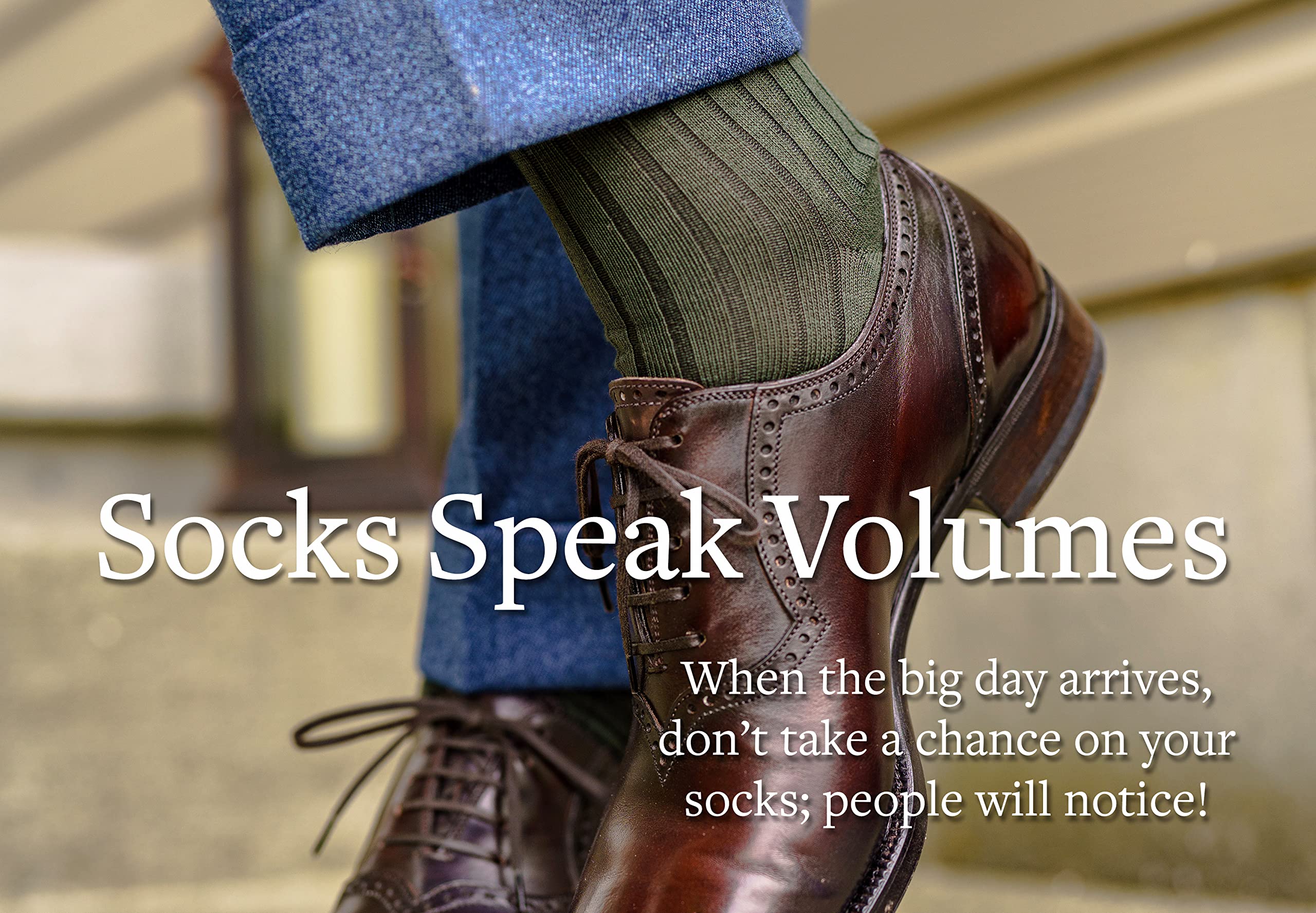 Premium Cotton Dress Socks for Men - Knee High Over The Calf Formal Socks - Breathable Business & Wedding Socks by Boardroom Socks - Perfect for Office, Formal Events & Special Occasions