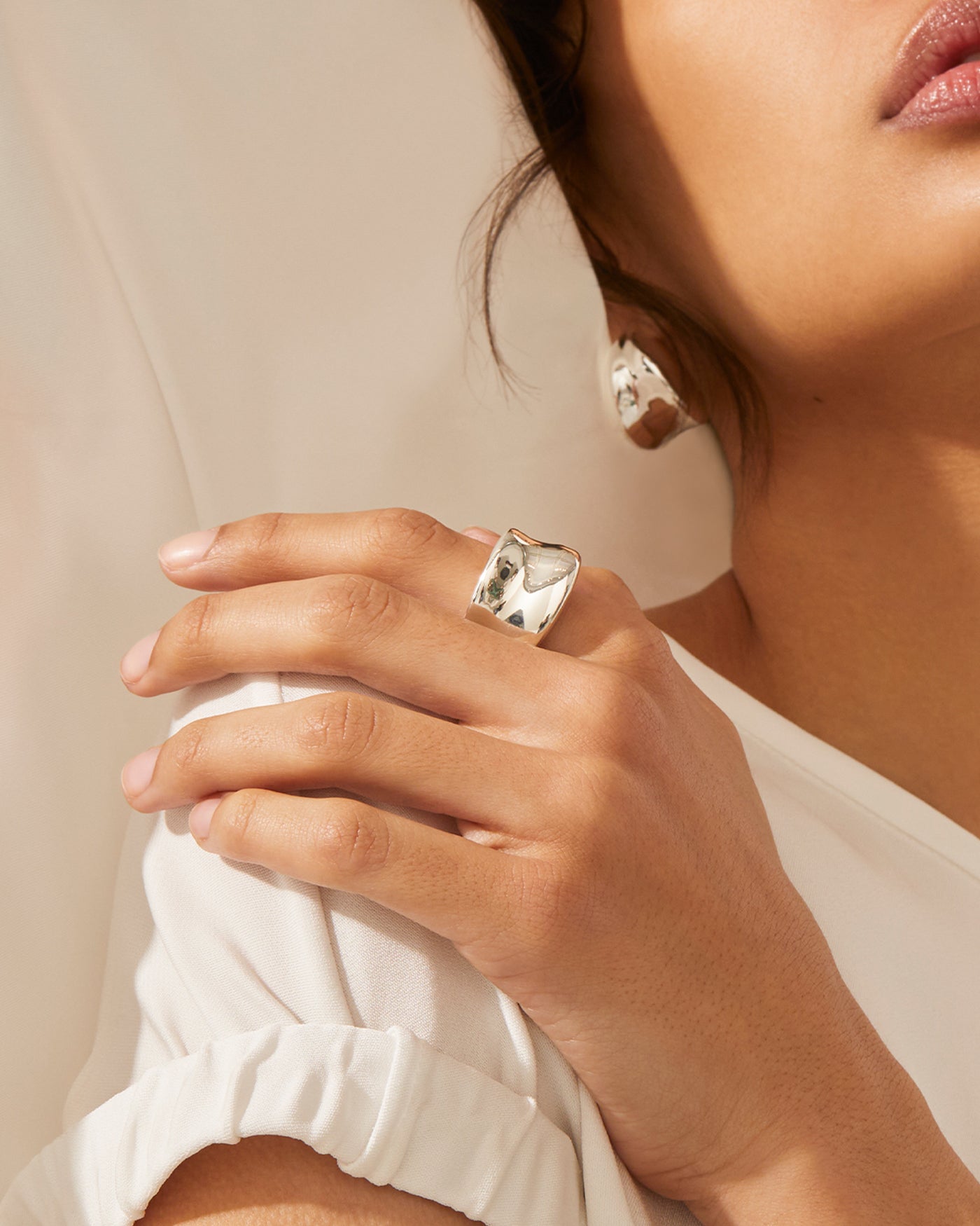 Viviana Silver Ring for Women - Elegant Sterling Silver Band Jewelry for Everyday Wear & Special Occasions