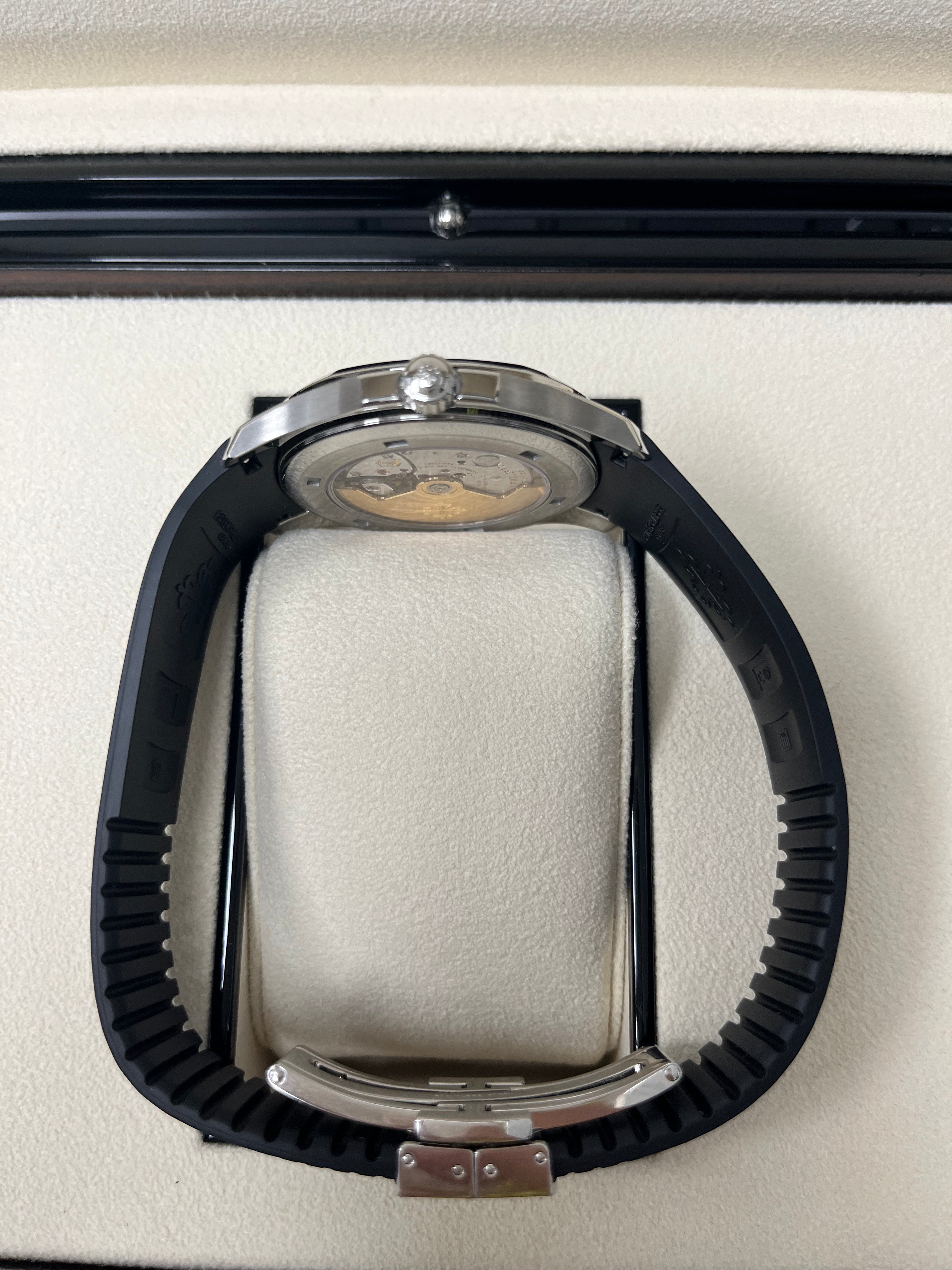 Patek Philippe Aquanaut Stainless Steel Watch with Black Embossed Dial - Ref#5167A-001 - Luxury Sports Watch for Men, Perfect for Business, Formal Events & Everyday Wear