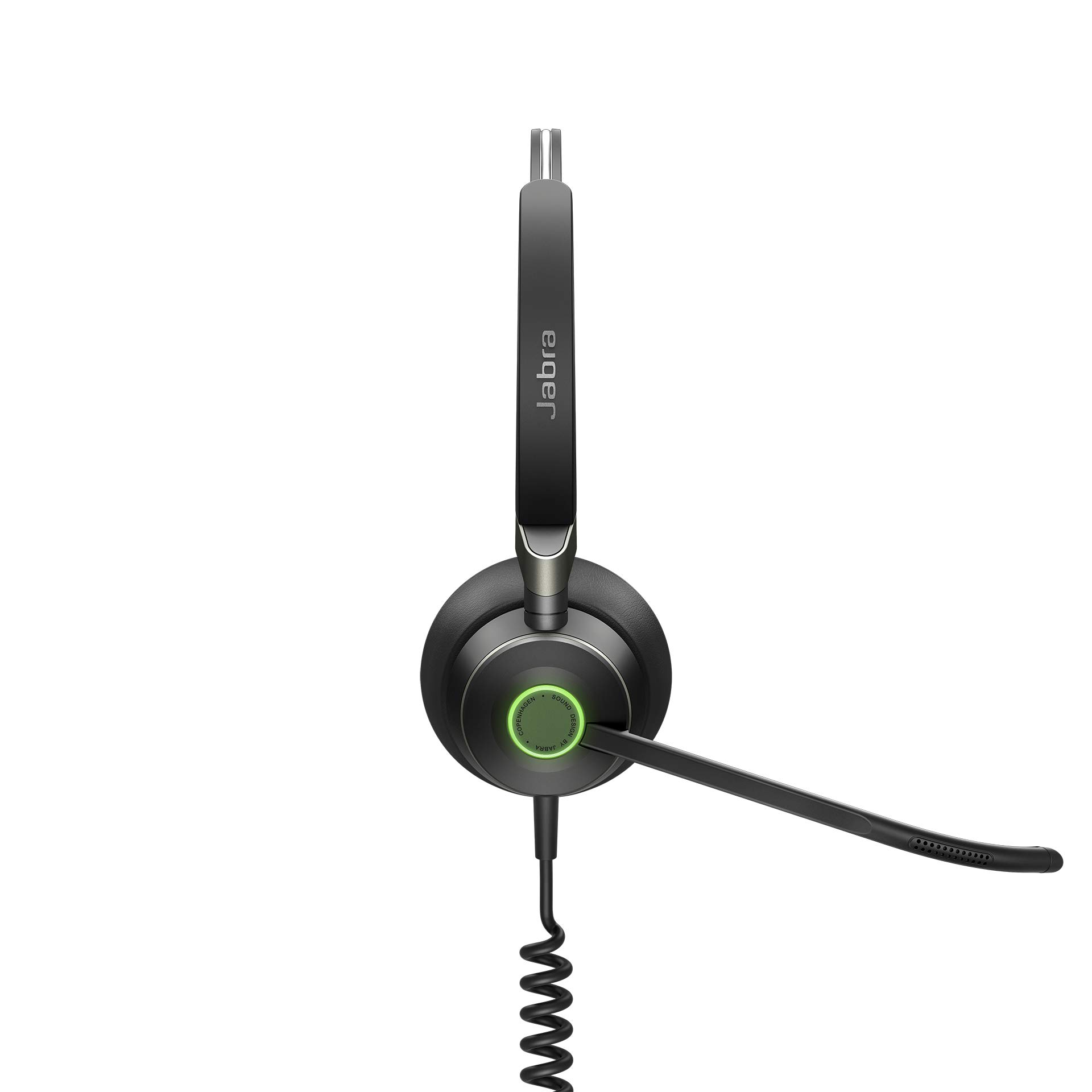 Jabra Engage 50 On-Ear Stereo Headset - Microsoft Certified USB-C Wired Headphones with Passive Noise Cancellation - Compatible with Softphones, Web Clients & Office Communication - Perfect for Remote Work, Call Centers & Video Conferencing (Black)