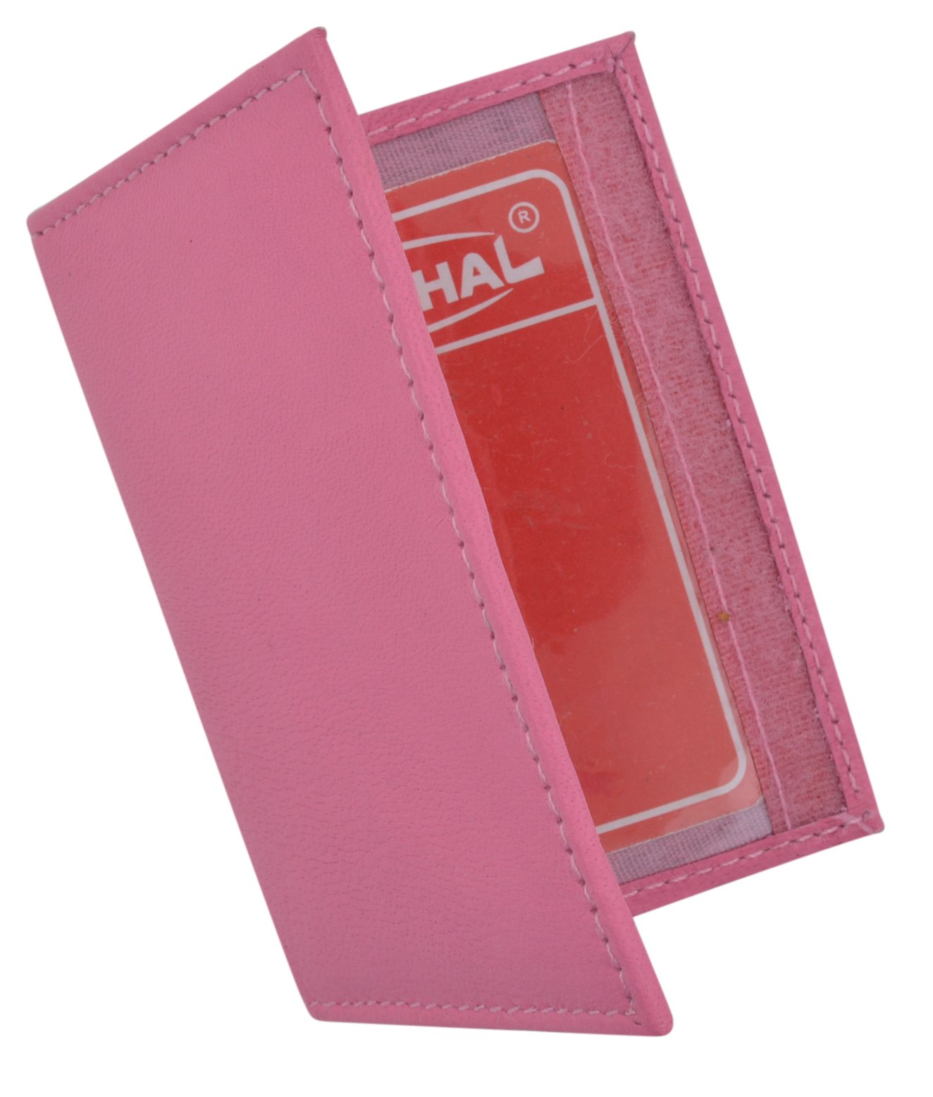 Genuine Lambskin Leather Credit Card Holder & ID Card Wallet with Keychain - Slim RFID Blocking Wallet for Men Women, Perfect for Travel, Work, and Everyday Use