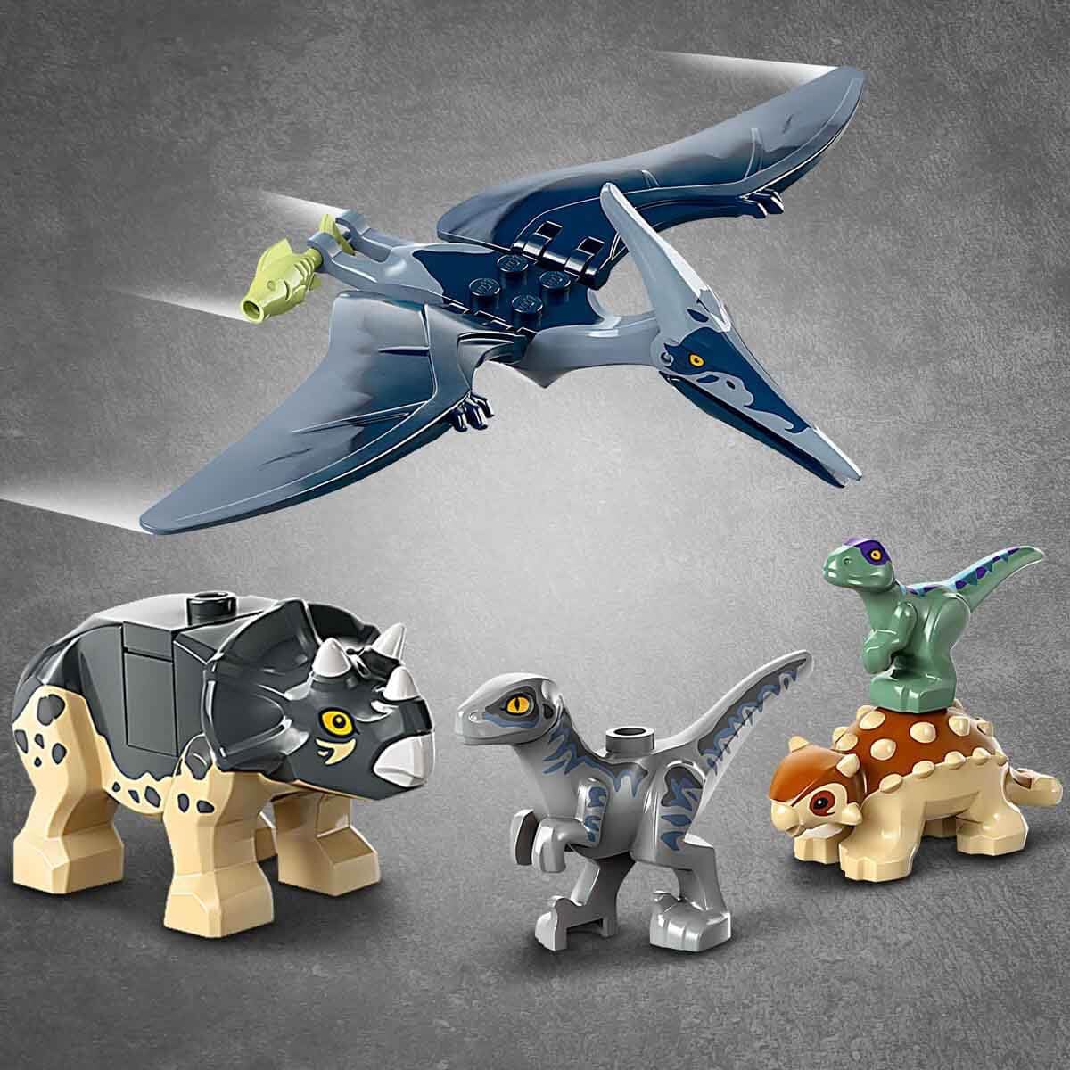 LEGO Jurassic World Baby Dinosaur Rescue Center Toy Set with Triceratops, Ankylosaurus & Velociraptor Figures - Creative Building Kit for Kids Ages 4+ (Set 76963) | Perfect Gift for Boys & Girls | Dinosaur Adventure Play & Display