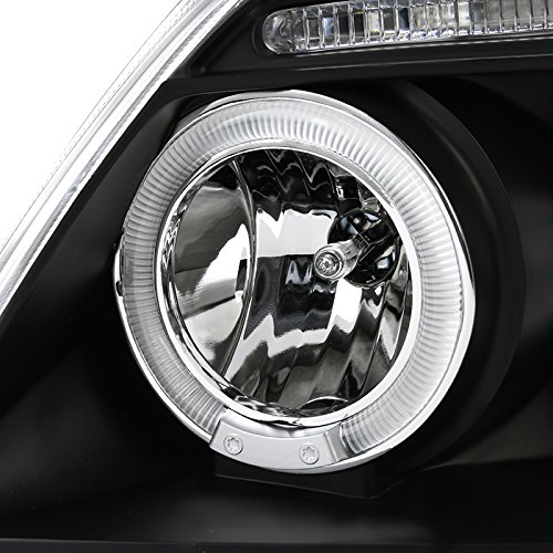 Spec-D Tuning 2LHP-F15097JM-TM LED Halo Projector Headlights for Ford F150 - Black Housing, DRL Lights - Upgrade Your Truck for Night Driving & Off-Road Adventures