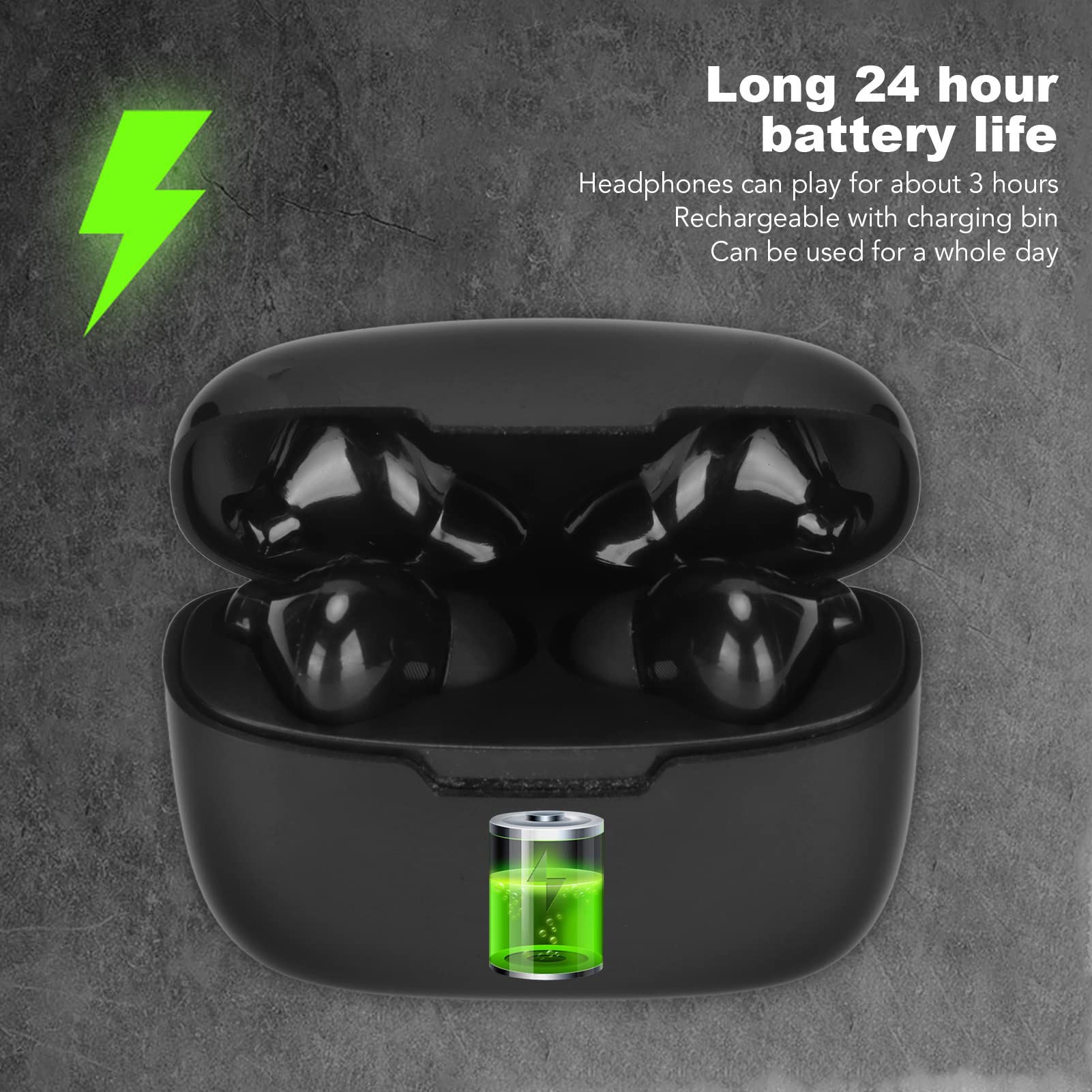 Bluetooth 5.1 Language Translator Earbuds - Instant 144 Languages Translation Device for Travel & Business (Black) | Wireless Earbuds for Real-Time Conversations