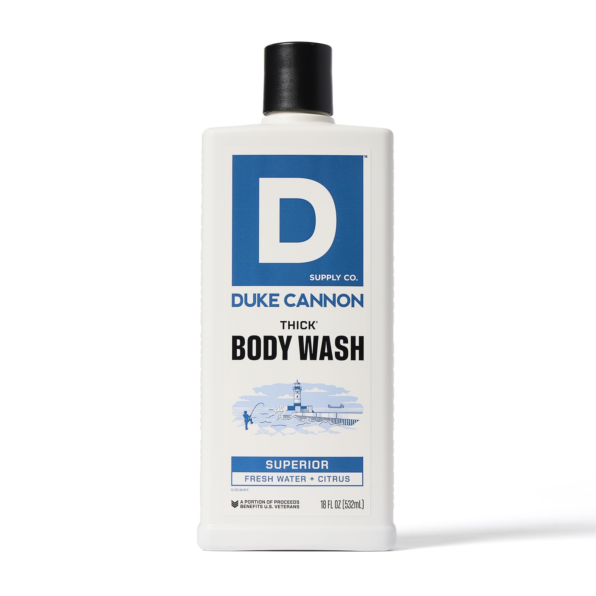 Duke Cannon Supply Co. THICK High-Viscosity Men's Body Wash - Scent Seeker Variety 4 Pack (17.5 Fl Oz Each) | Premium Plant-Based Thickeners, Superior Lather & Natural Exfoliation | Perfect for Gym, Travel & Daily Shower Routine