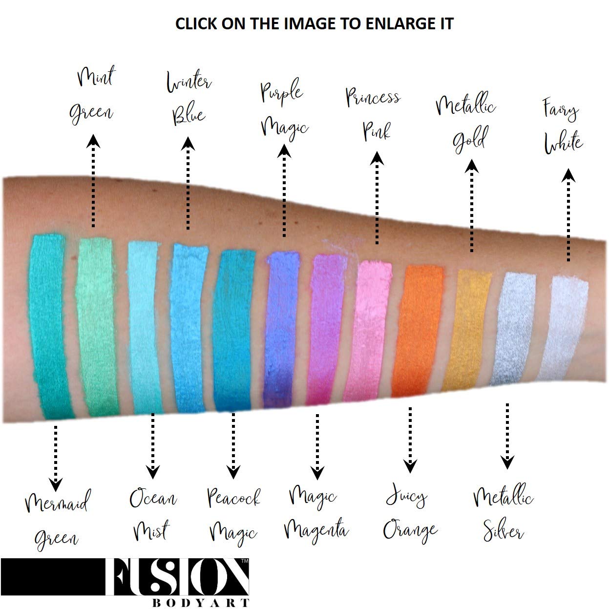 Fusion Body Art Pro Face Paint - Pearl Fairy White (25g) | Professional Water Activated Shimmery Makeup for Face & Body | Hypoallergenic, Non-Toxic, Vegan | Perfect for Halloween, Cosplay, Theater & Face Painting Parties