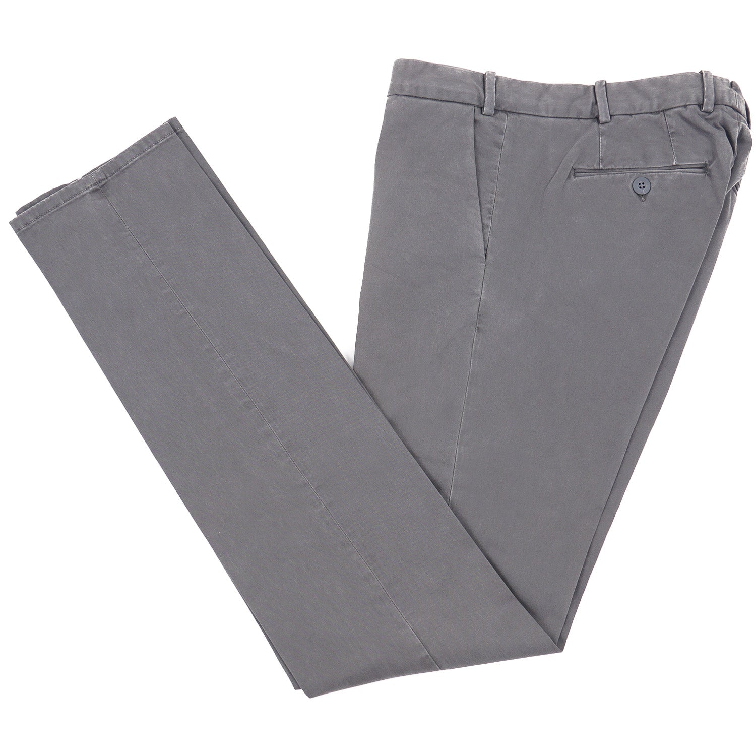 Luigi Borrelli Men's Slim Fit Cotton Dress Pants for Business Casual & Office Wear | Comfortable & Stylish Trousers for Work & Formal Occasions