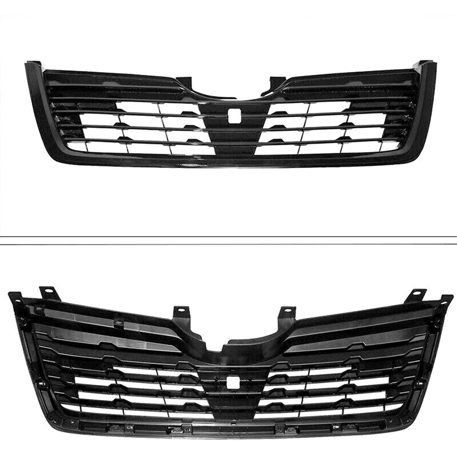 2019-2021 Subaru Forester Front Bumper Upper Grille Mesh Grill Gloss Black Replacement Assembly - Perfect for Off-Road Protection & Style Enhancement