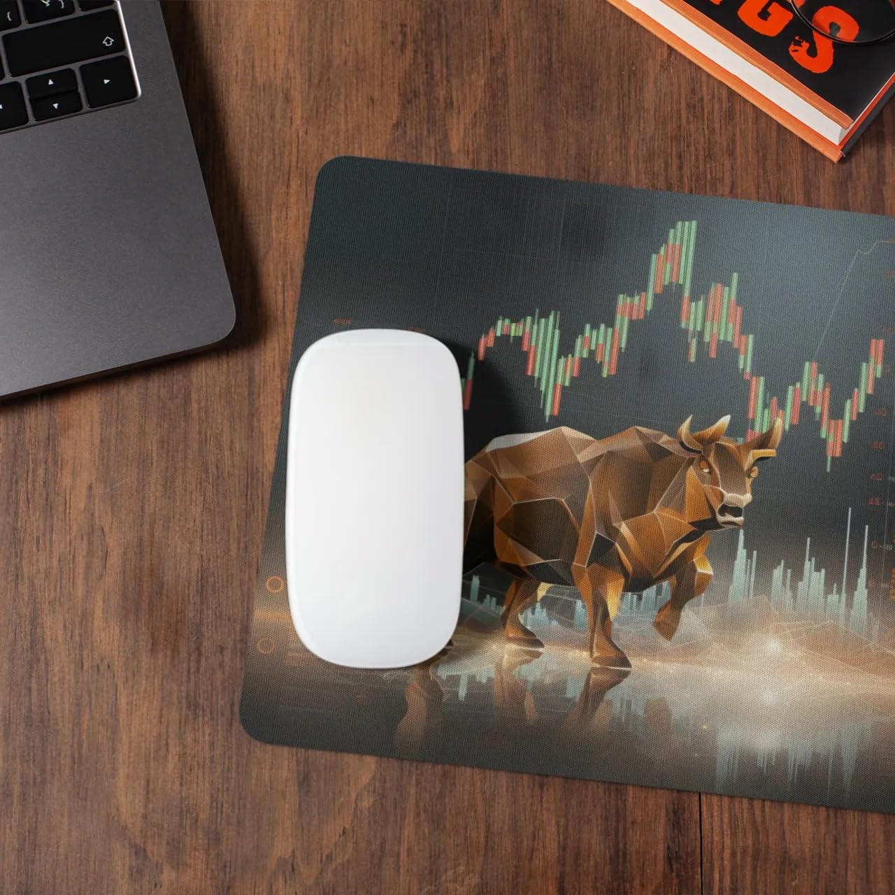Premium Non-Slip Rubber Mouse Pad for Stock Market Enthusiasts - Perfect for Computer, Home Office, Gaming & Laptop Use - Ergonomic Desk Accessory for Comfortable Work & Play