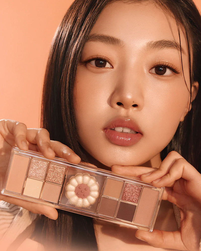 Peripera All Take Mood Like Palette - Cookie Collection | 10-Color Eyeshadow Palette for Soft & Sweet Makeup Looks | Perfect for Everyday Wear & Special Occasions