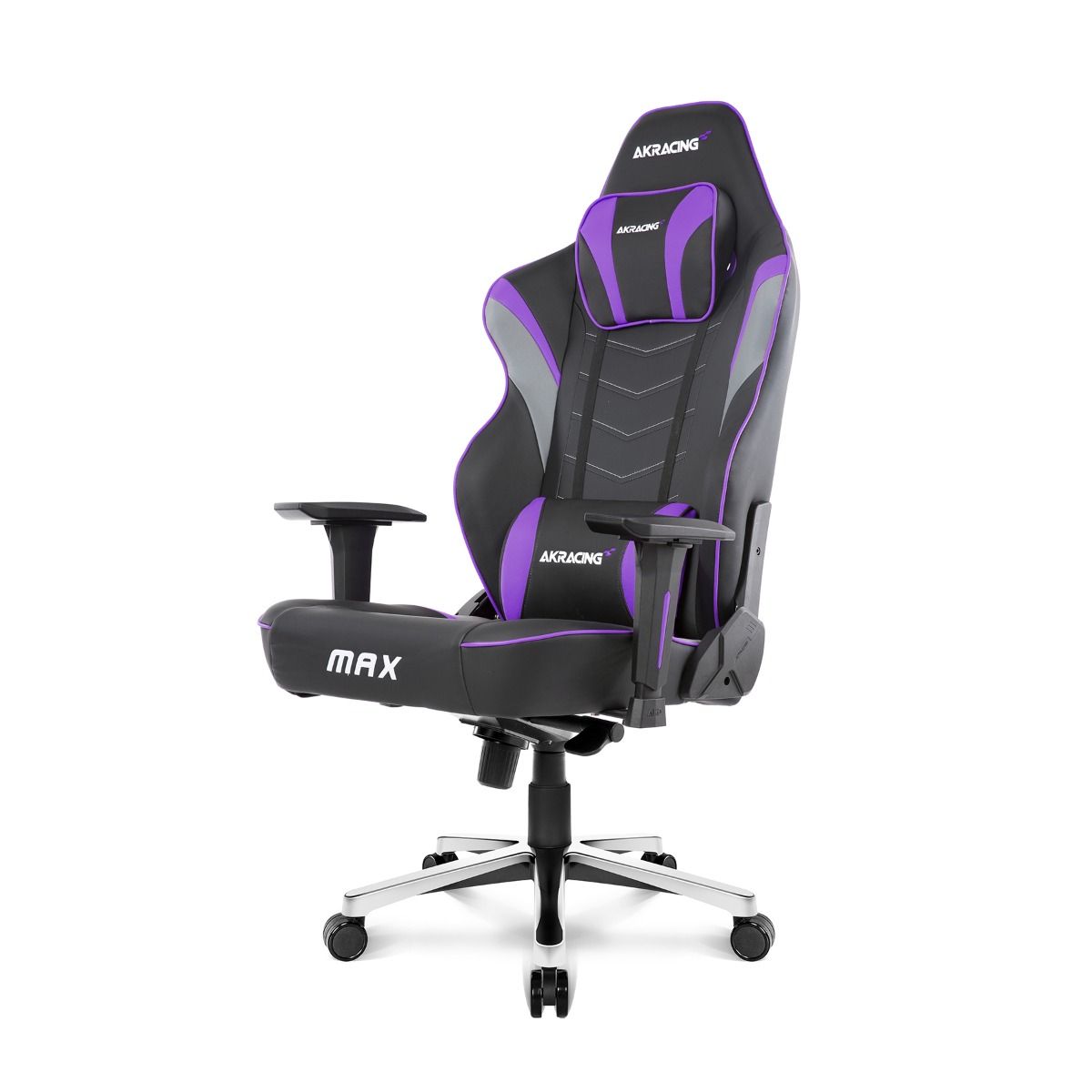 AKRacing MAX Series Ergonomic Gaming Chair - Purple, High Back Racing Style with Adjustable Lumbar Support for PC, Office & Esports Gamers