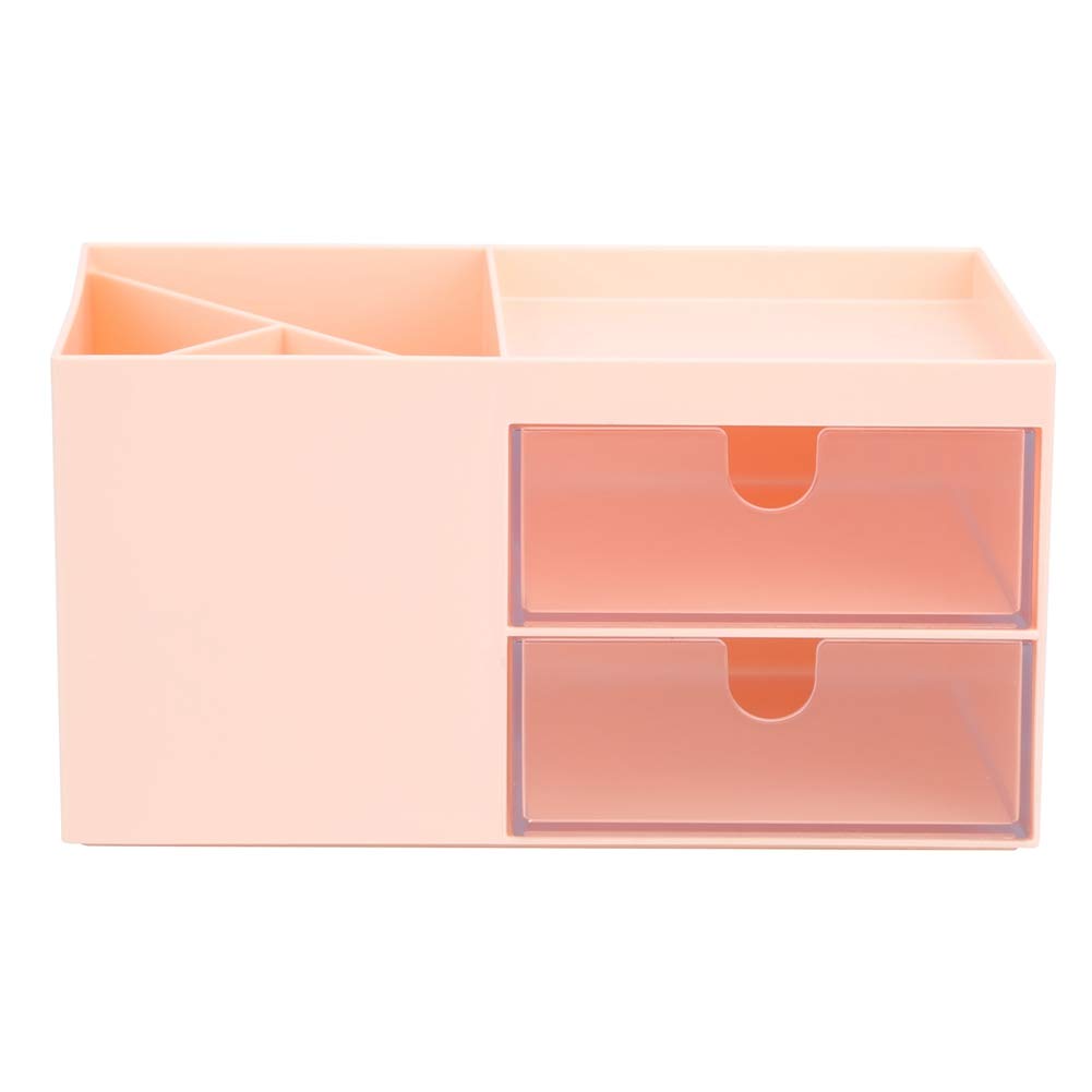 Ymiko Blue & Pink Desktop Organizer - Multi-Function Drawer for Jewelry, Stationery, Makeup Storage | Perfect for Office, Home & School Organization