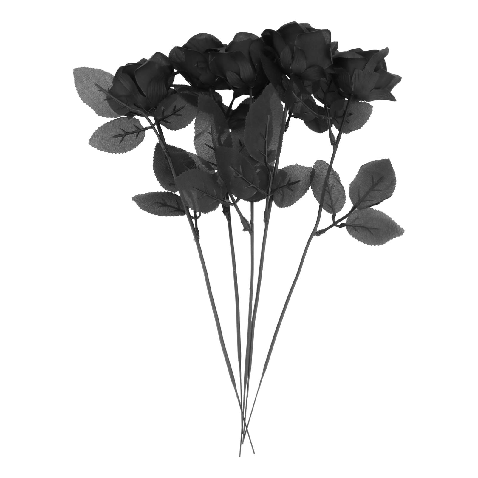 DOITOOL 5pcs Artificial Rose Flowers - Valentine's Day Wedding Decor, Romantic Fake Rose Branches for Home, Party & Event Decoration - Realistic Simulation Roses for Centerpieces, Bouquets and Table Arrangements