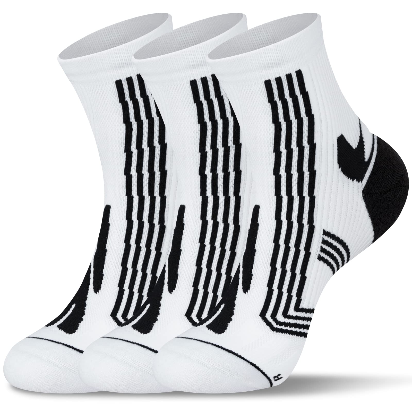 Breathable Moisture-Wicking Running Socks for Men & Women - Anti-Blister Cushioned Athletic Socks for Cycling, Jogging & Sports | Perfect for Marathon Training & Outdoor Activities