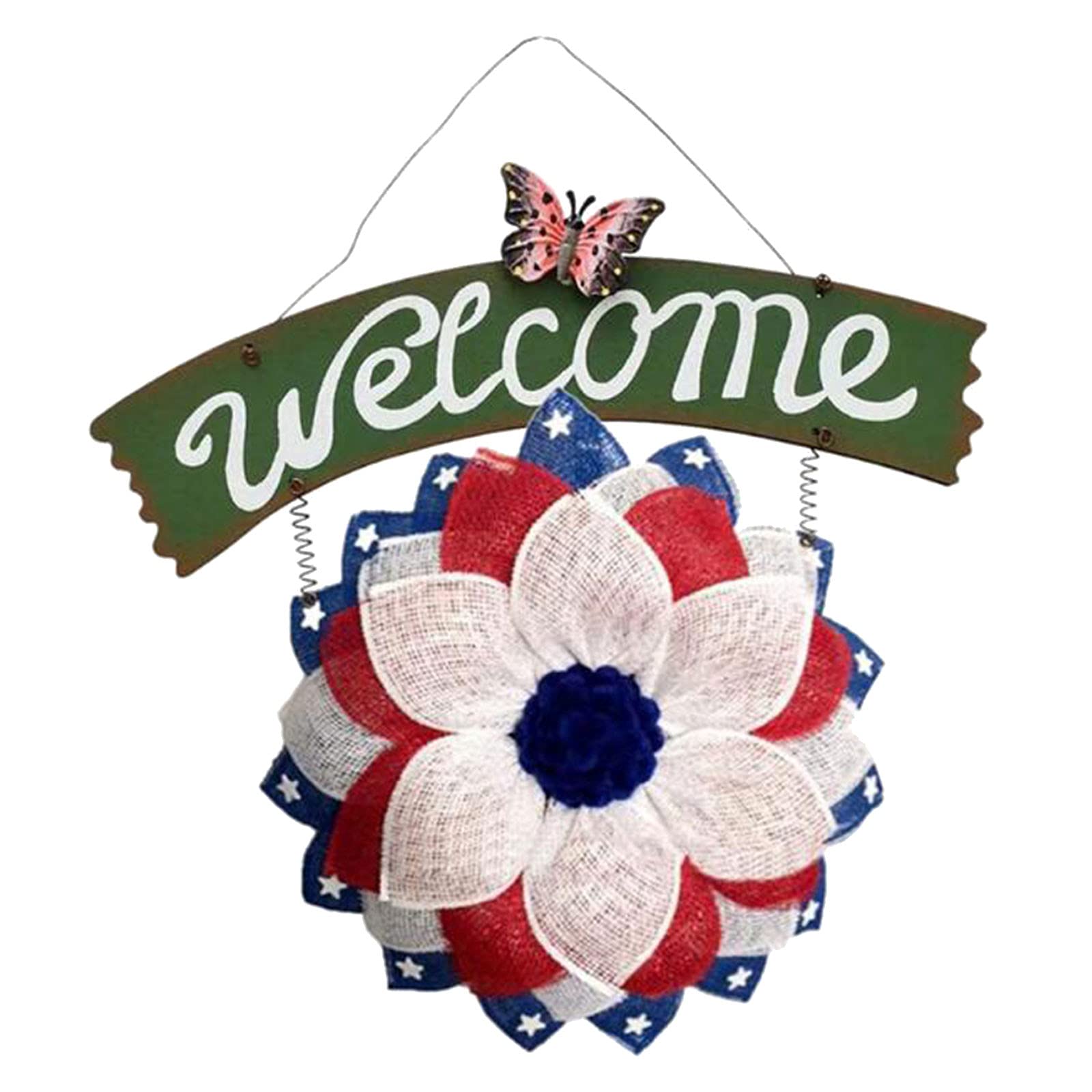 Creative Welcome Wreath Pendant - Elegant Home Decor for Living Room, Front Door & Seasonal Display | Perfect for Christmas, Thanksgiving & Housewarming Gifts