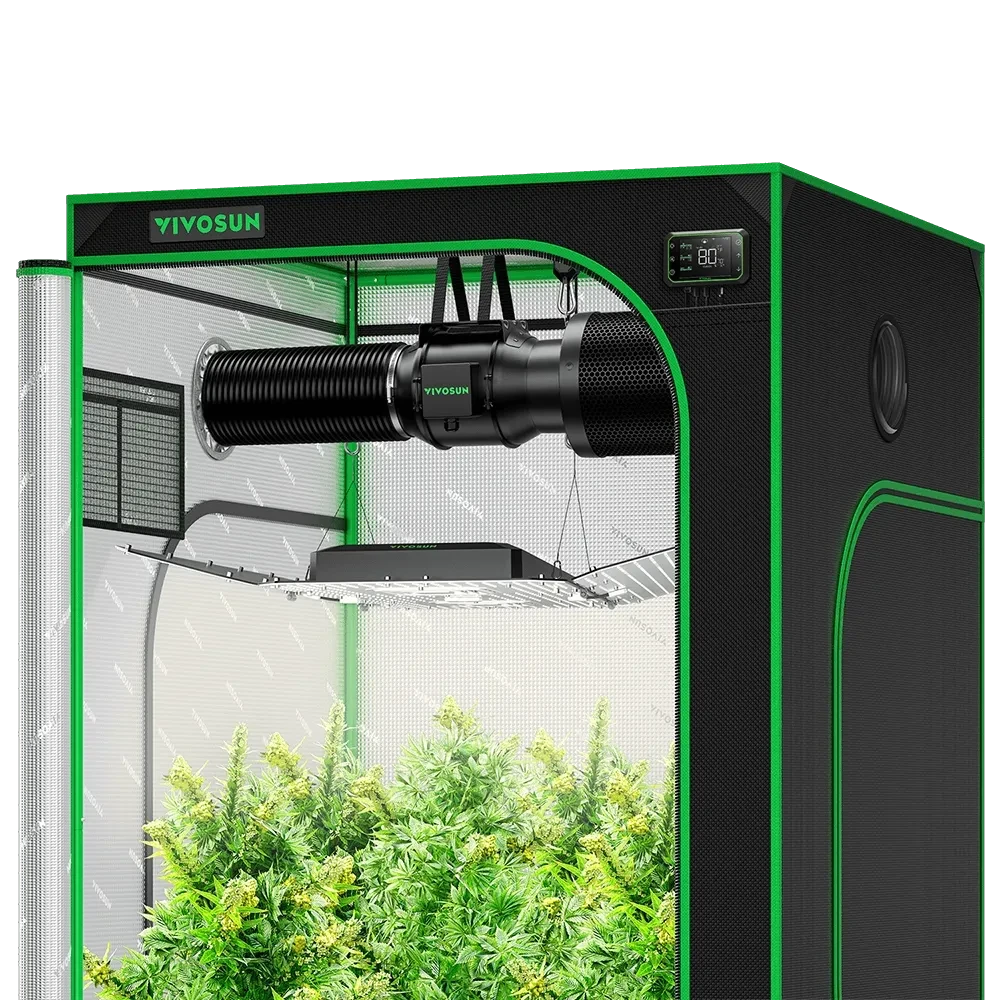 Vivosun Smart Grow Tent Kit for Indoor Plants | 4' x 4' Hydroponic System with LED Grow Light - Perfect for Home Gardening, Seed Starting & Herb Cultivation