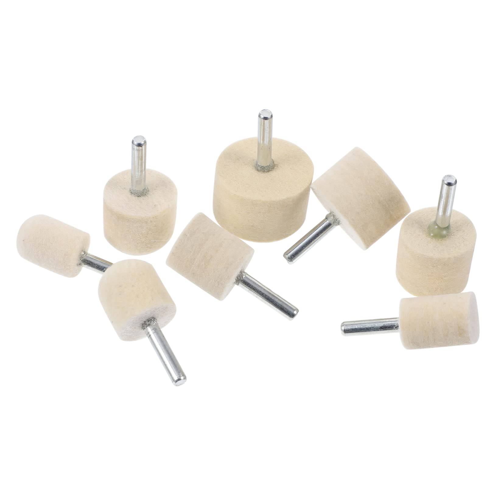 FOMIYES 8pcs Nail Drill Bits Set - Professional Manicure & Pedicure Grinding Heads for Metal Nails, Nail Polish Grinding Tool with Polishing Pads - Perfect for Salon, Home Nail Care & DIY Nail Art