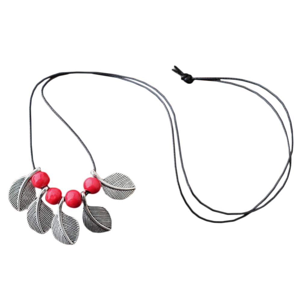 Boho Ceramic Pendant Necklace for Women - Elegant Clavicle Chain Choker with Sweater Chain - Perfect for Casual Outfits, Layering & Boho Fashion Accessories