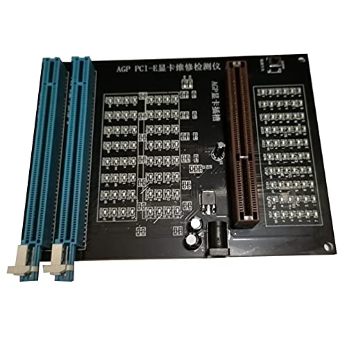 Dual-Purpose AGP PCI-E X16 Video Card Tester - PC Graphics Card Diagnostic Tool for Display & Image Testing | Perfect for Computer Repair Shops & DIY PC Builders