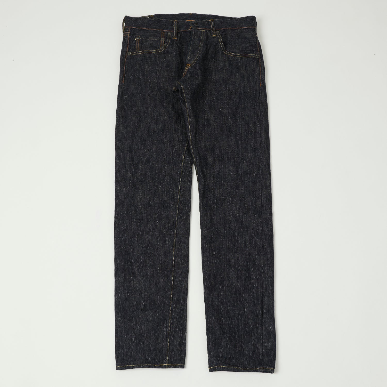 ONI 622 Kihannen 16oz 'Green Cast' Relaxed Tapered Jeans for Men - One Wash Selvedge Denim Pants - Perfect for Casual Wear & Street Style