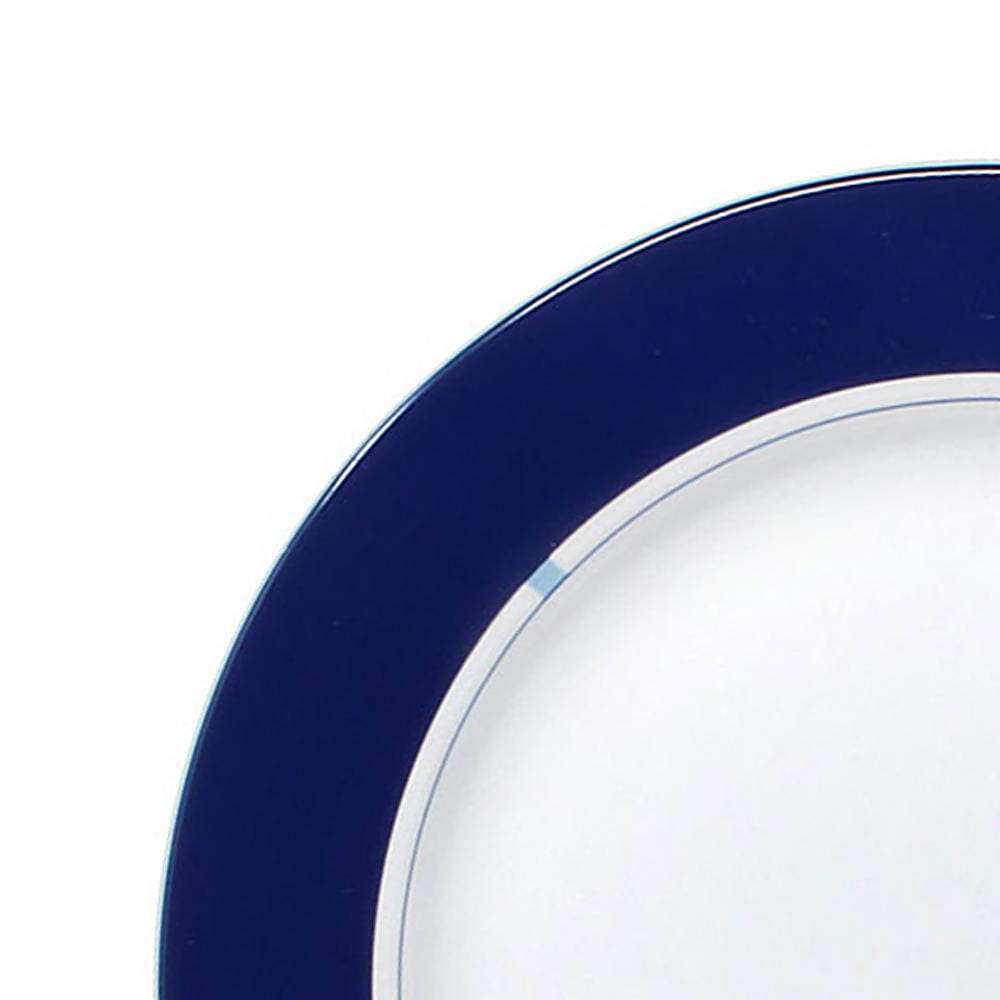 Jet Set Blue Set of 4 Decorative Salad Plates - Elegant Dinnerware for Entertaining, Parties & Home Decor